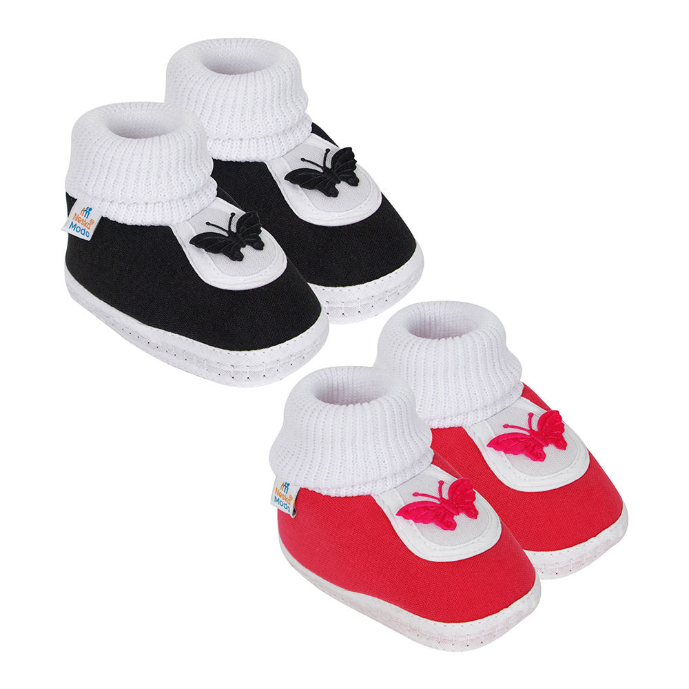 

neska moda presents cotton baby booties for your little champ