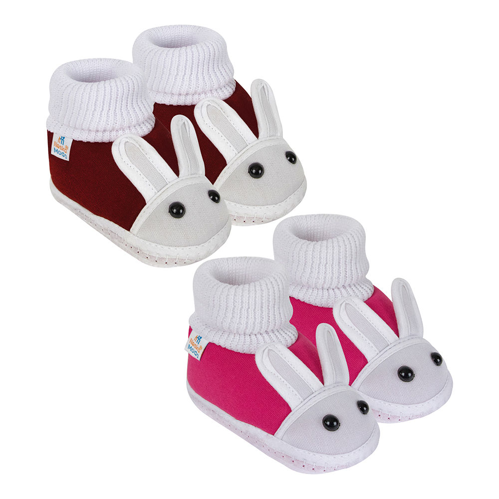 

neska moda presents cotton baby booties for your little champ