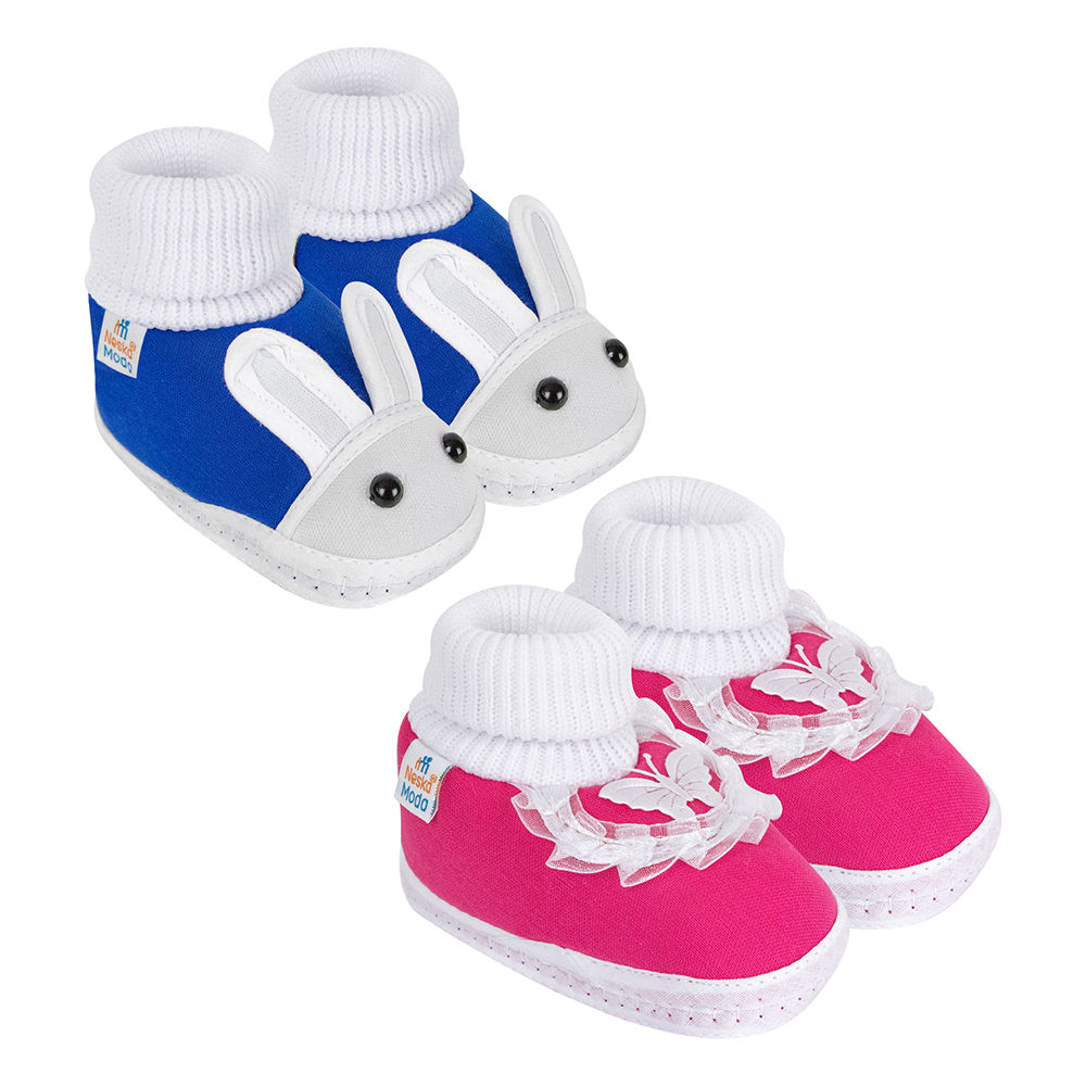 

neska moda presents soft baby booties for your little one