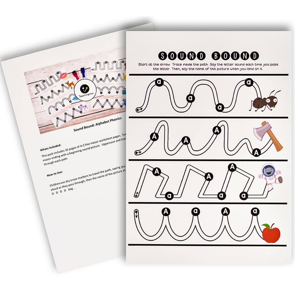 

early learning word count a z and a z activity