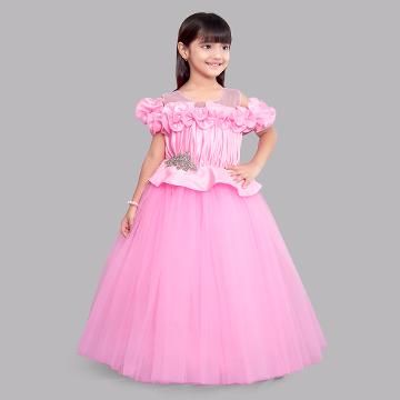 Shop Online Girls Pink 3/4th Sleeve All 