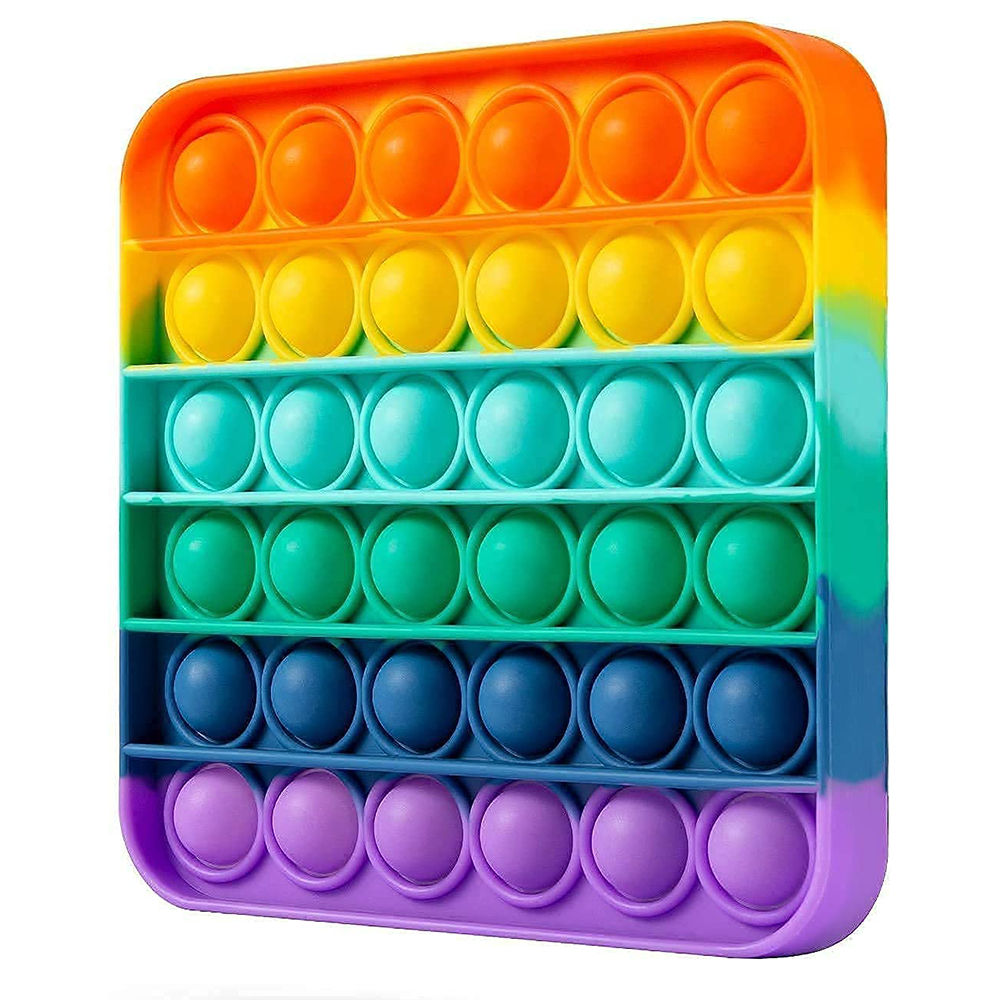 

pop it rainbow material silicone weight 70g piece product size
