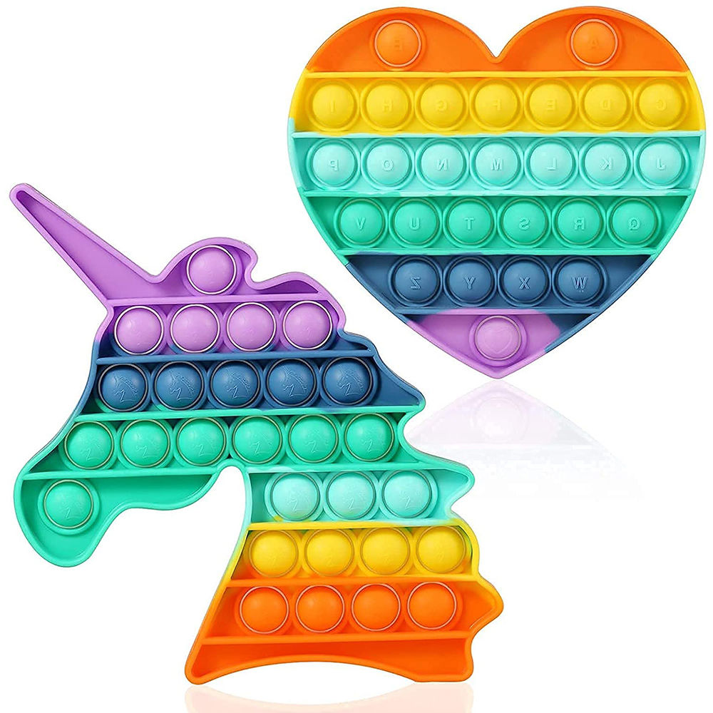 

pop it rainbow material silicone weight 70g piece product size