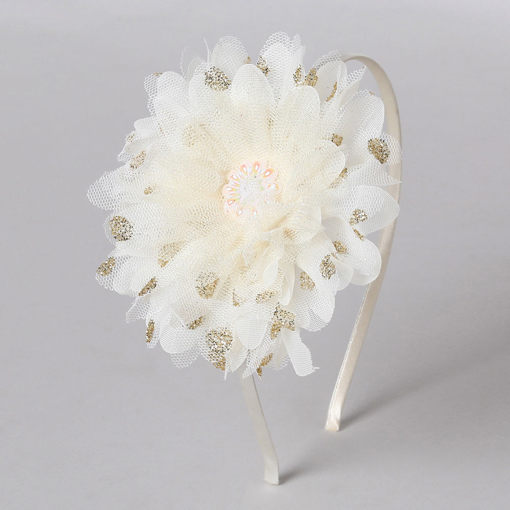 

ravishing glitter tulle flower hairband party wear everyday wear suits