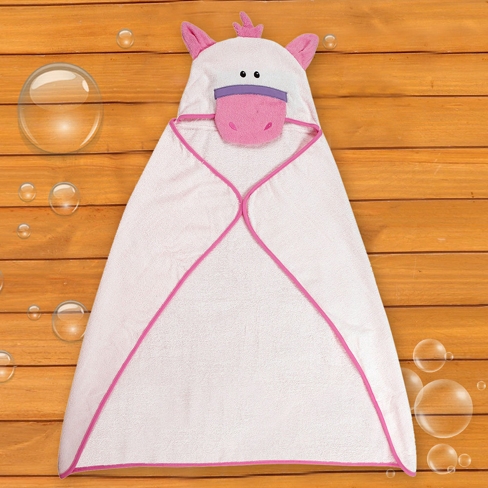 

our soft and cozy hooded towels remind your young star