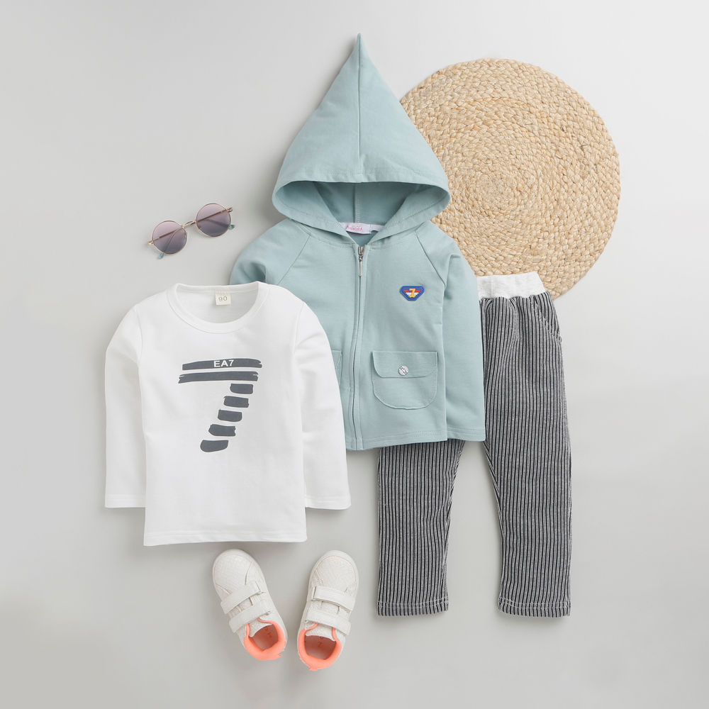 

a charmingly trendy look awaits your little one on the