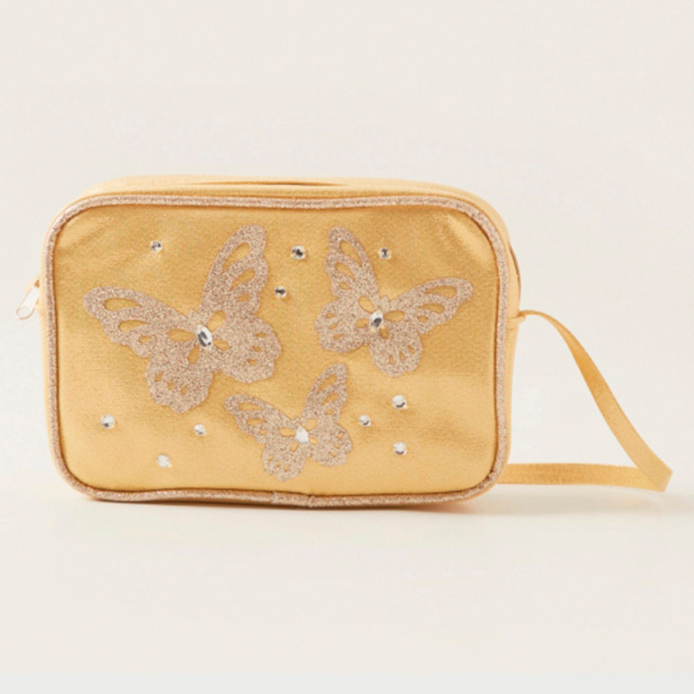 

bedazzle your kid with this butterfly themed handbag from toniq