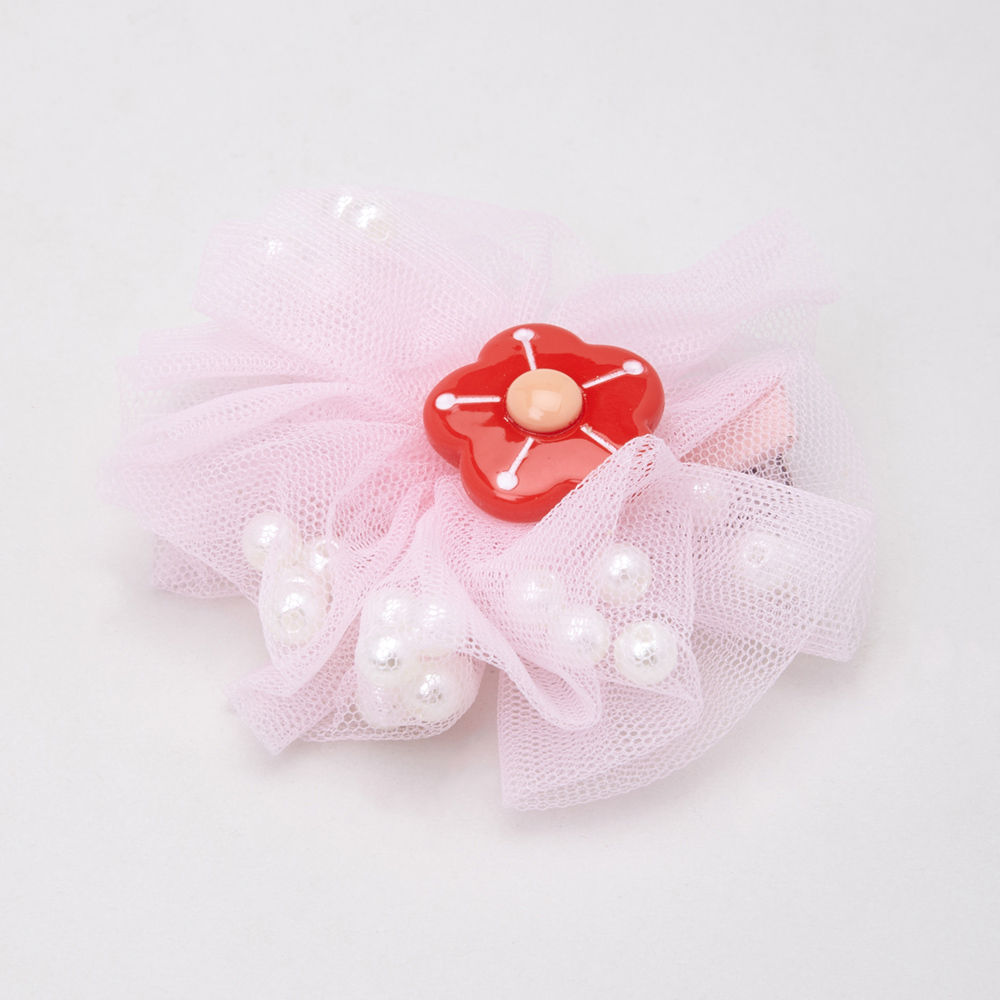 

tulle clip with a flower topper party wear everyday wear