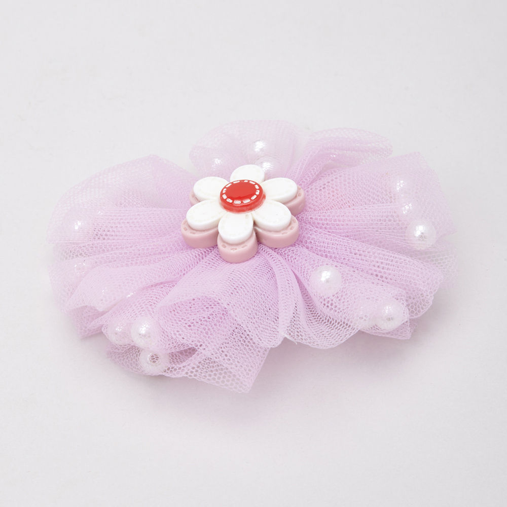 

tulle clip with a flower topper party wear everyday wear