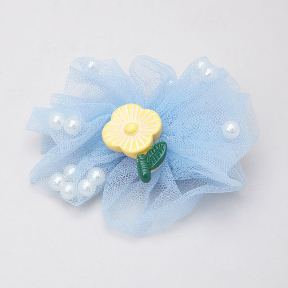 

tulle clip with a flower topper party wear everyday wear