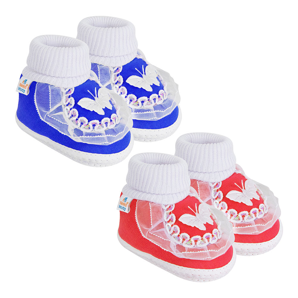 

neska moda presents soft baby booties for your little one