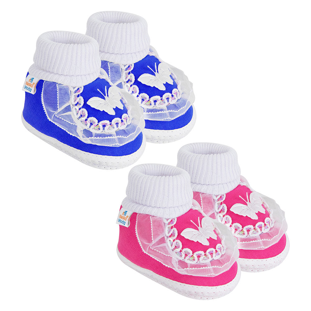 

neska moda presents cotton baby booties for your little champ