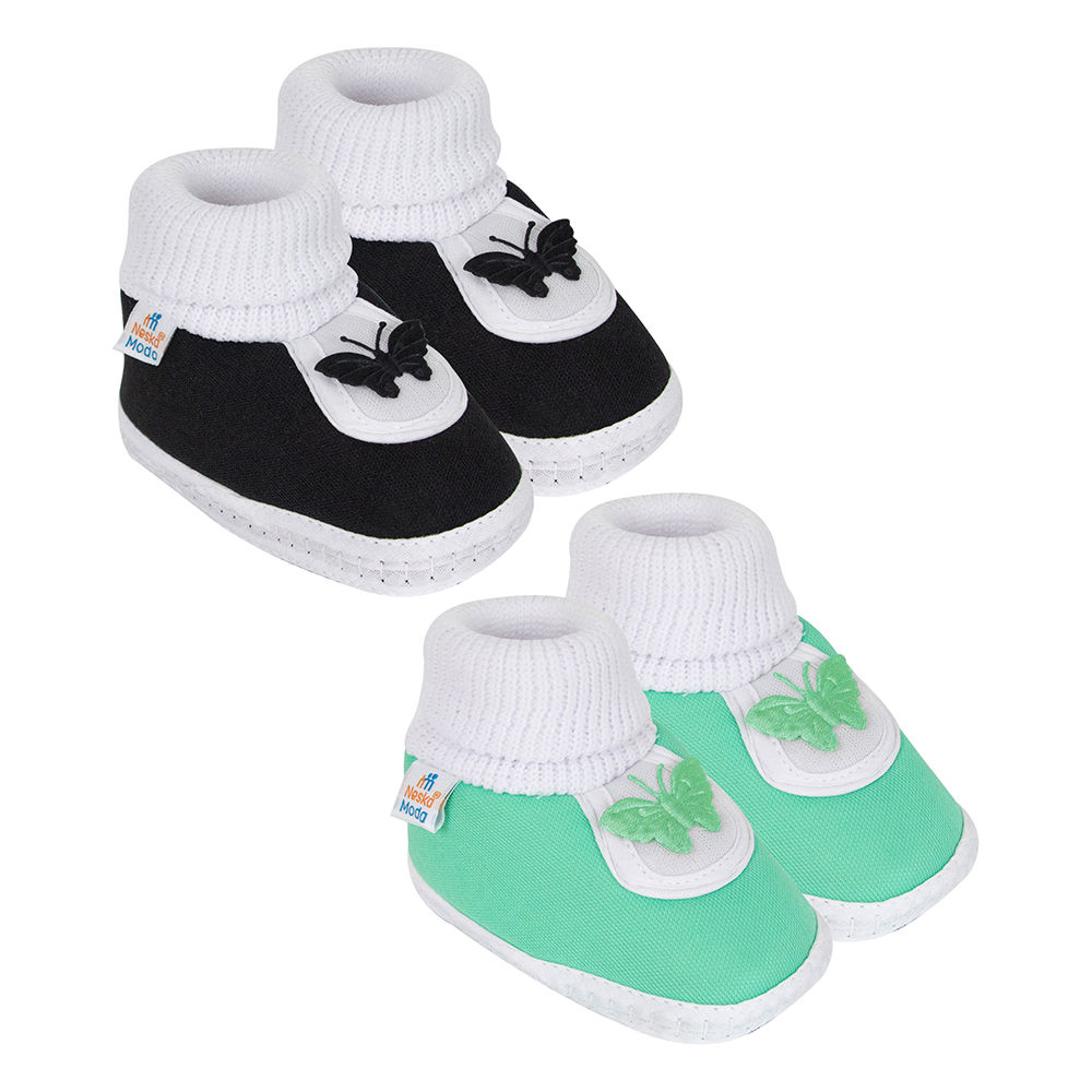

neska moda presents cotton baby booties for your little champ