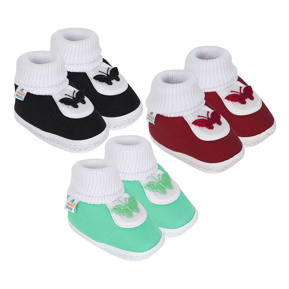 

neska moda presents cotton baby booties for your little champ