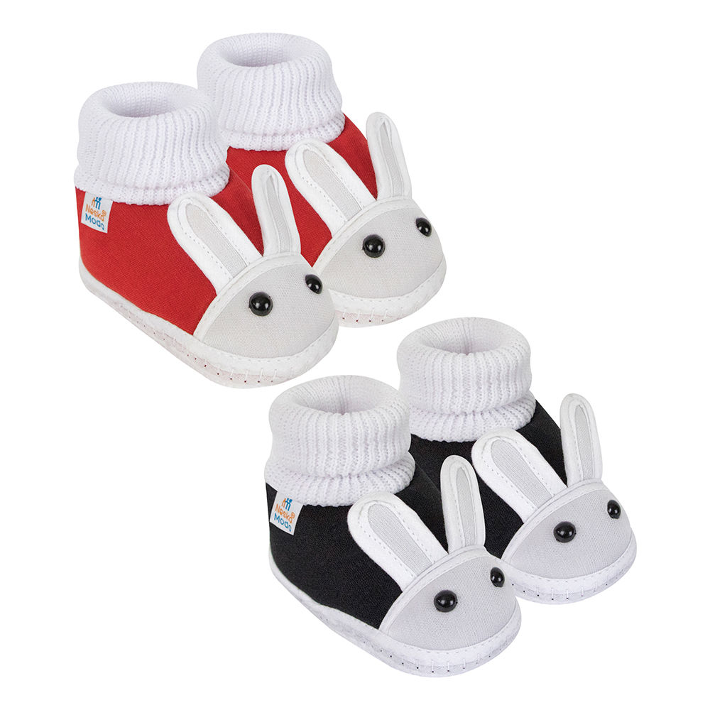 

neska moda presents cotton baby booties for your little champ