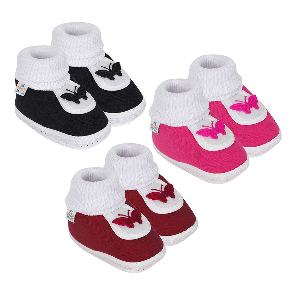 

neska moda presents cotton baby booties for your little champ
