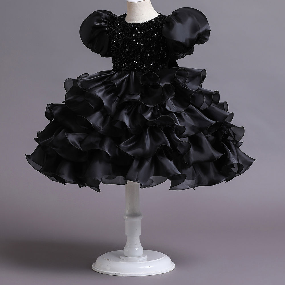 Black baby dress, Flower girl dress, baby elegant black dress, baby dress, black  baby dress party, baby dress special occasion.
