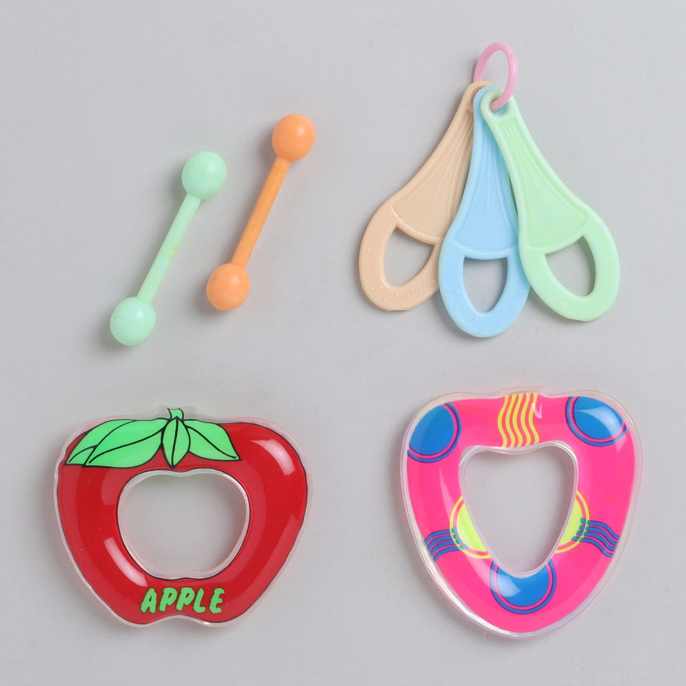 

love baby teether is a colourful smart shaped teether in