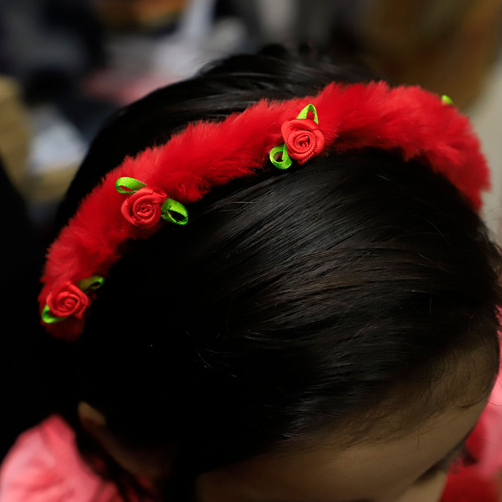 

red fury rose hairband