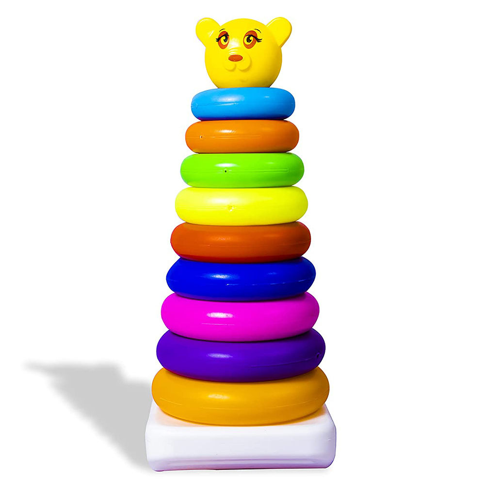 

for generations babies have delighted in this classic stacking toy