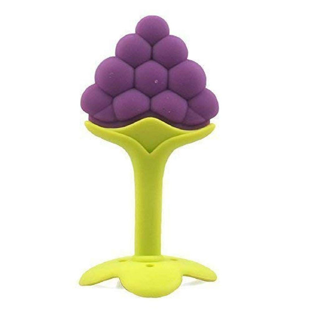 

silicone fruit shape teething soft sensory teether pacifier for baby