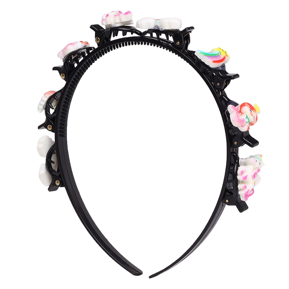 

unicorn and rainbow embellished hair band for girls multi