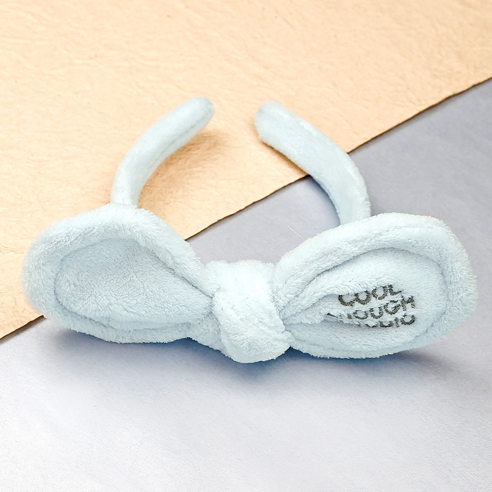 

bunny ears knot hairband blue