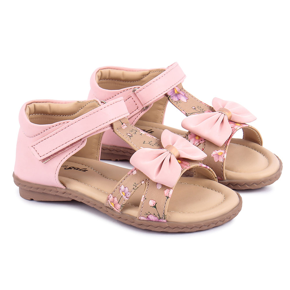 Taiwan handmade shoes girls wedge shoes children's heels floral flower  heels Kids floral Sandals - Shop serene1996 Kids' Shoes - Pinkoi