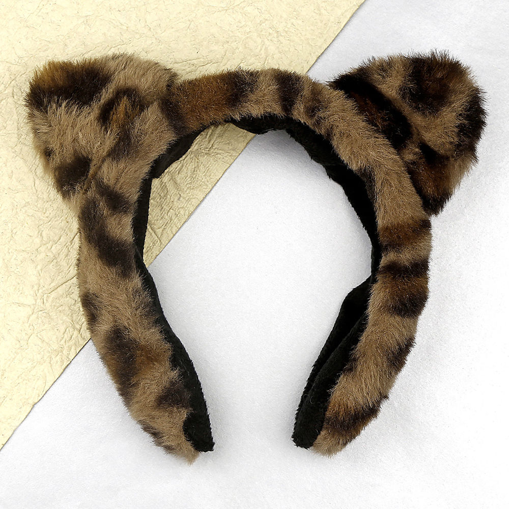 

camouflage print hairband brown