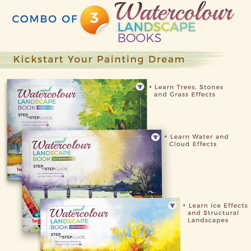 

the watercolour landscape books by target publications a 3 book