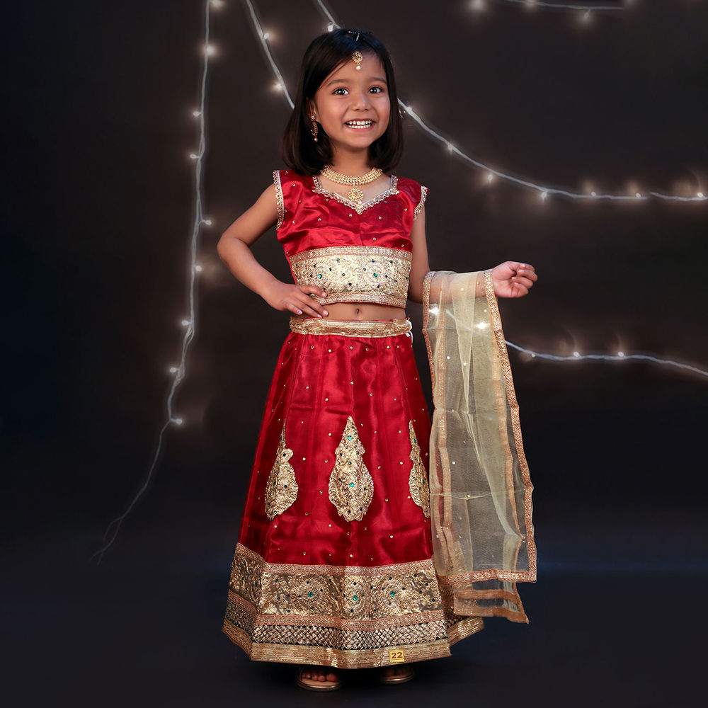

radha lehenga choli kids fancy dress costume for girls with