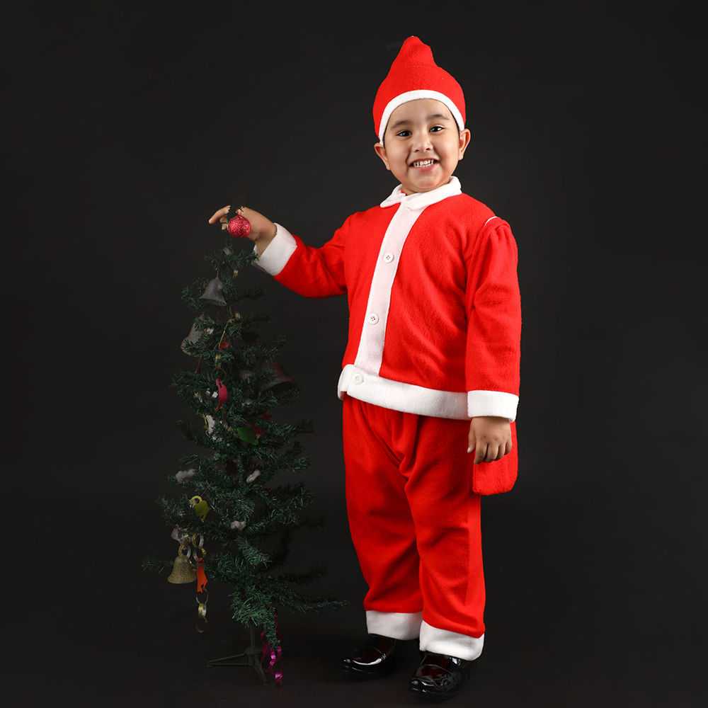 

santa claus with beard moustache christmas new year kids fancy