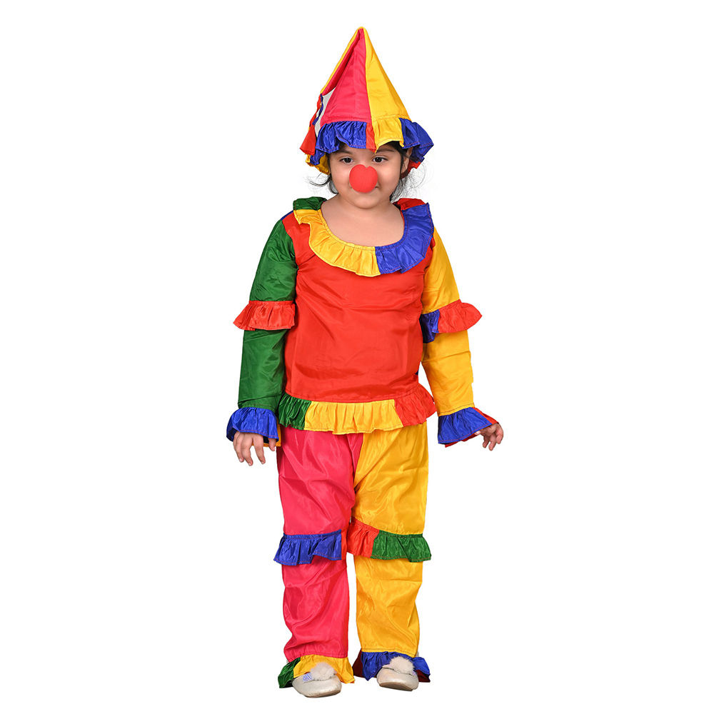 

joker colorful clown kids fancy dress costume costume contents colorful