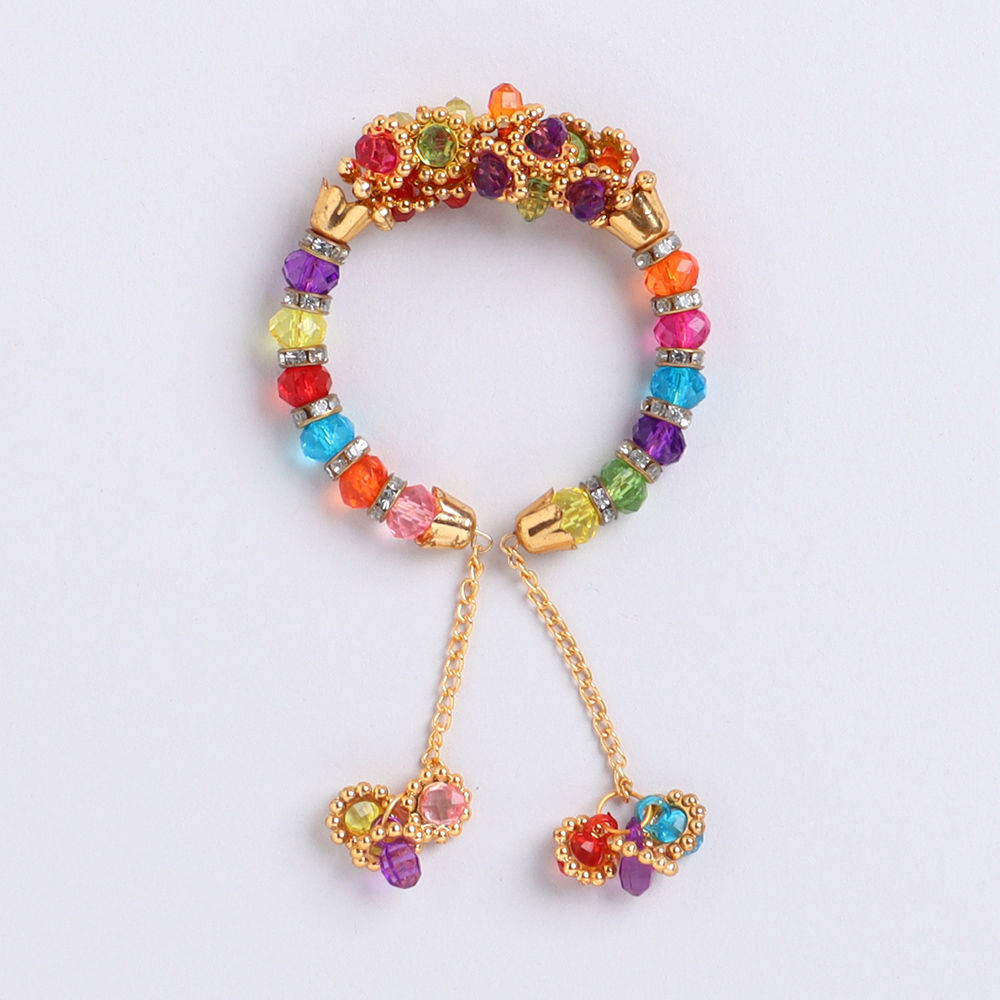 

party wear accessory includes a high quality bracelet color multicolor
