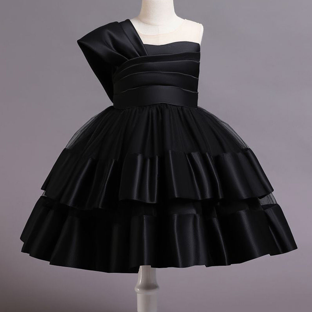 Buy HIBA CREATIONS Black Velvet Dress for Baby Girl for Winter 6-9 Months  Baby at Amazon.in