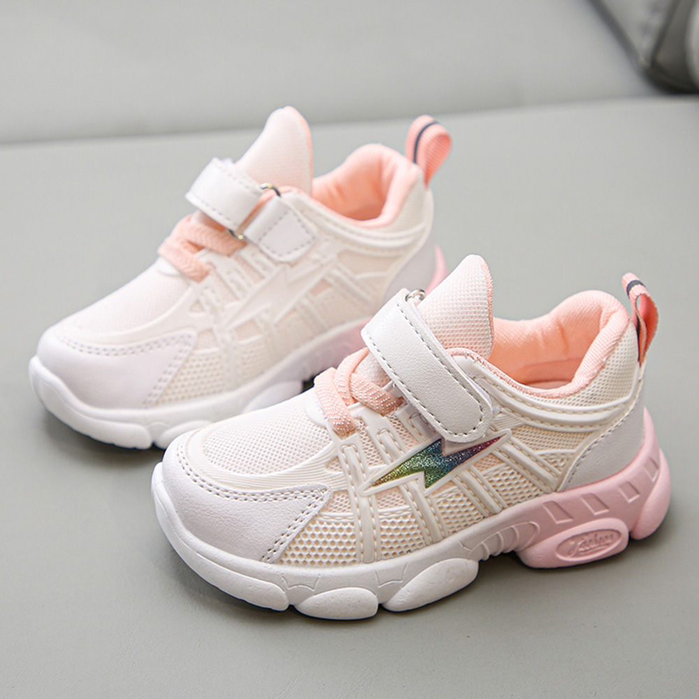 Shop Online Girls Peach Solid Athletic Shoes at 1048