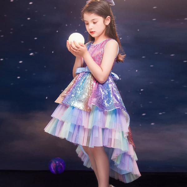 VEOAY 1-8Years Girls High Low Party Dresses Princess Australia | Ubuy