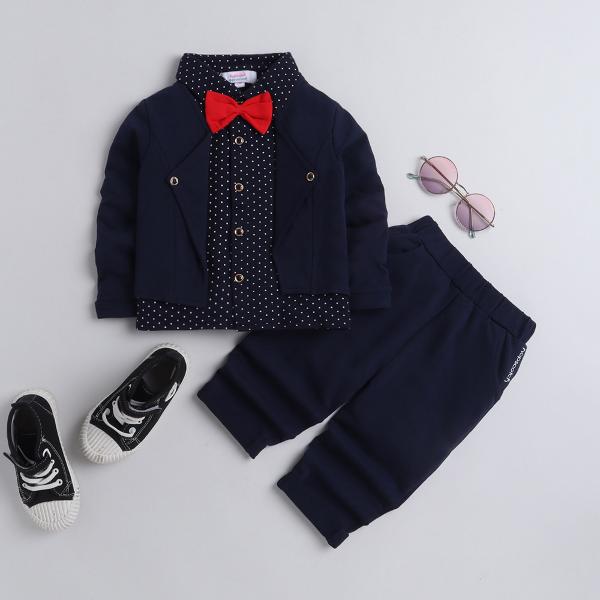 Buy Baby Boys Gentleman Outfit Suits Infant Boys Set Long Sleeve Plaid ShirtSuspender  Pants  Bowtie 4pcs Set Brown Black at Amazonin