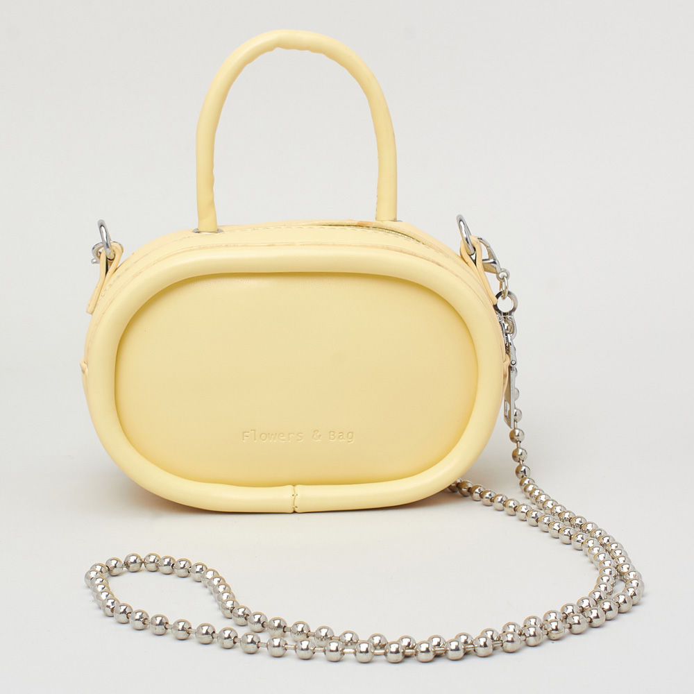 

rouns shaped stylish bag with two pockets