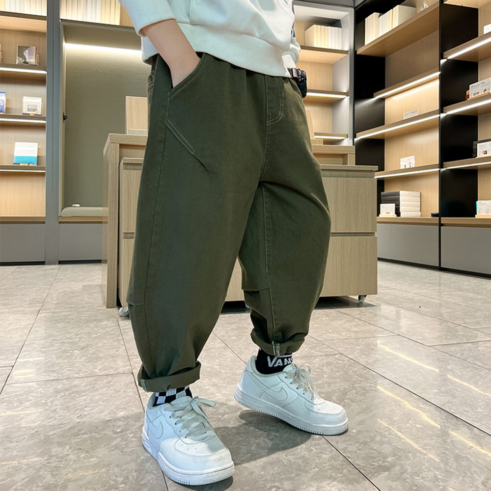 Cargo Trousers in green color for boys  FASHIOLAin