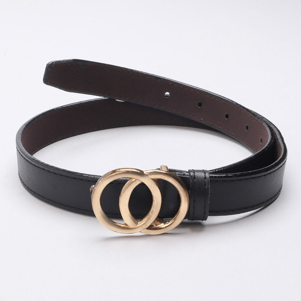 

kid o nation round buckle fancy belt black