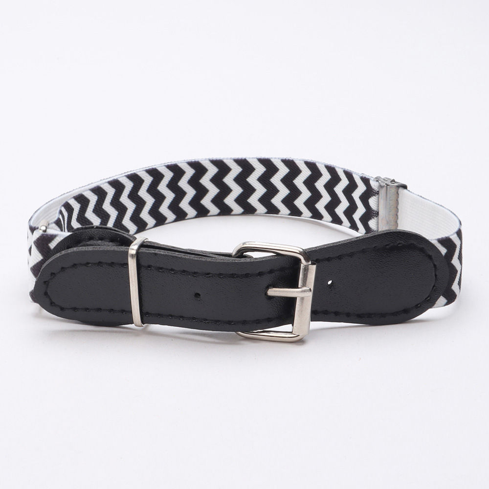 

kid o nation zig zag belt black and white