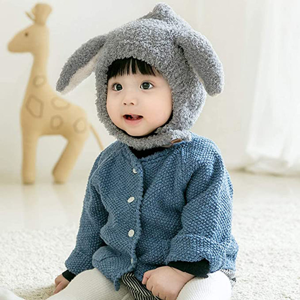 

the kid hat is soft warm and comfortable for baby