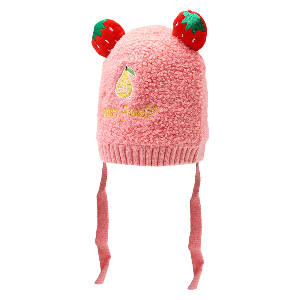 

dinosaur beanie lined with velvet fleece covering baby s face