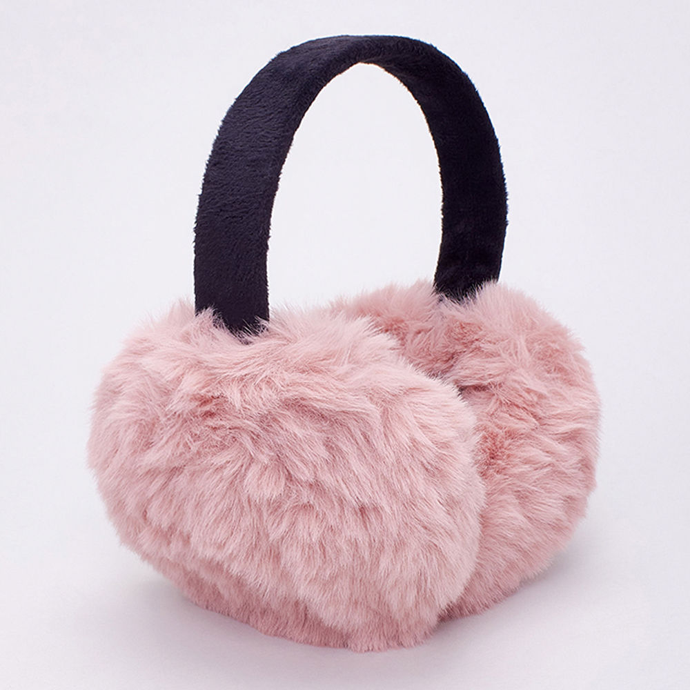 

wearing earmuffs shows a small face the shape is cute