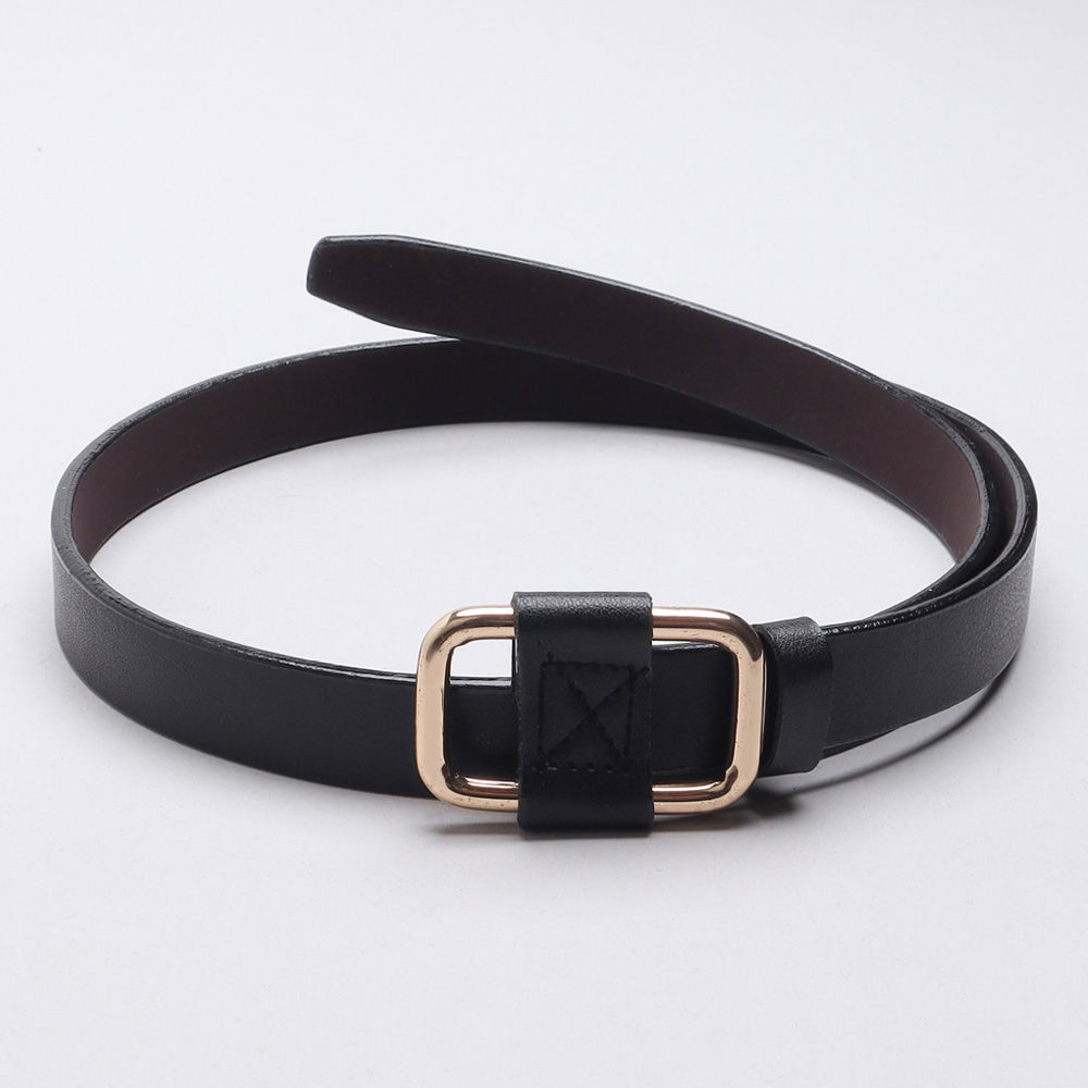 

kid o nation rectangular buckle fancy belt black