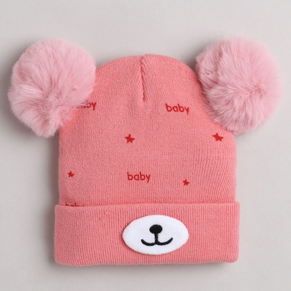 

dinosaur beanie lined with velvet fleece covering baby s face