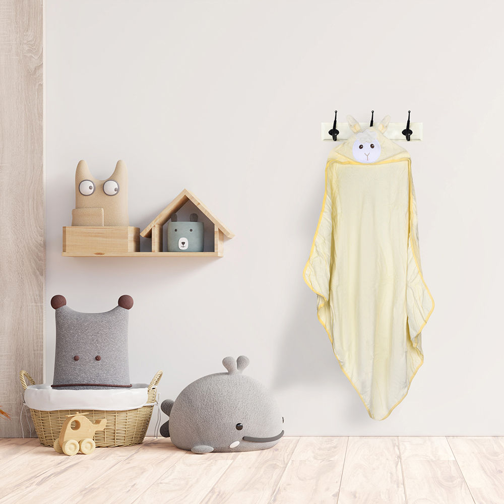 

our soft and cozy hooded towels remind your young star