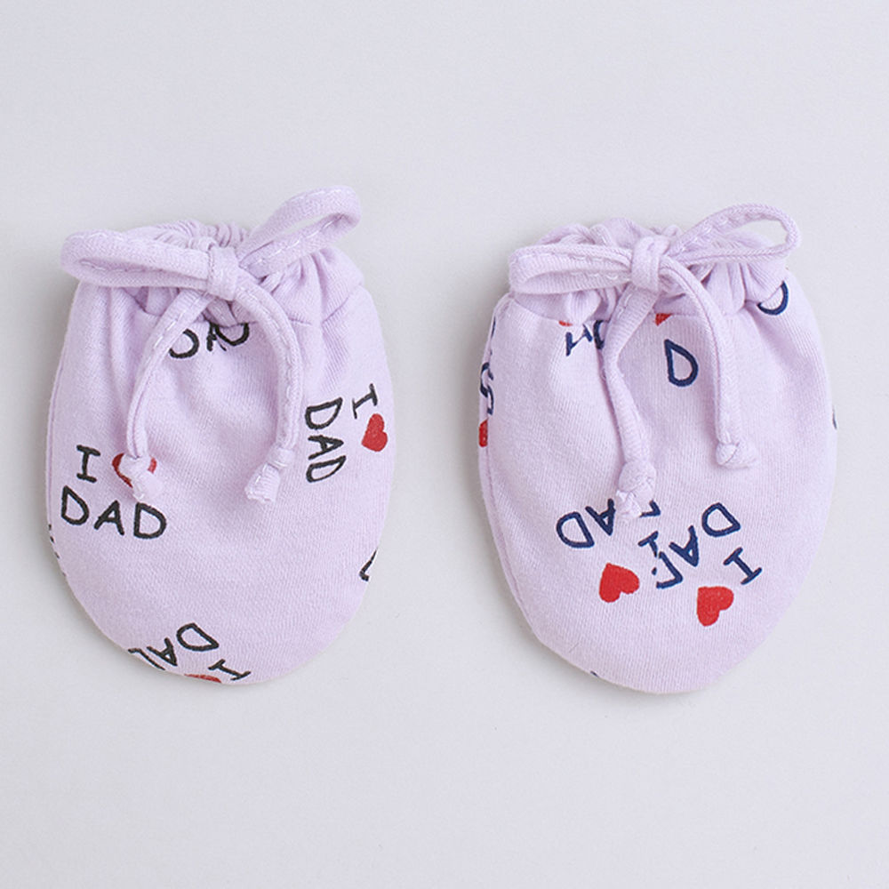 

soft gentle knitted cotton mittens set for the little one