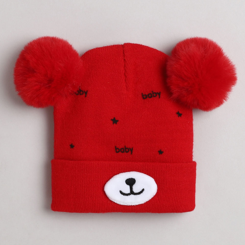 

dinosaur beanie lined with velvet fleece covering baby s face